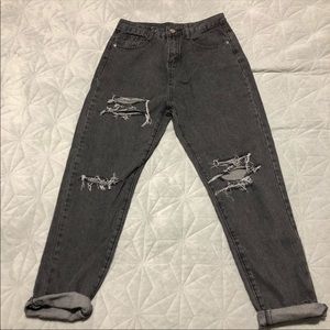 Ripped mom jeans